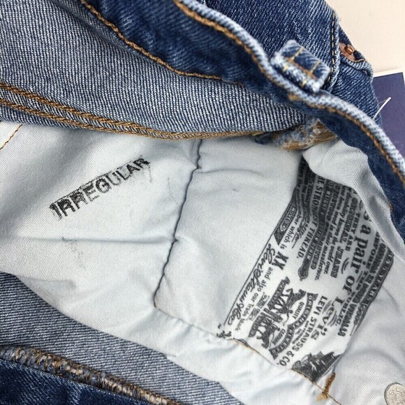 Levi's 501 jean shorts size 31 Denim Cutoff button Fly High Rise Jive Stone - Picture 9 of 12
